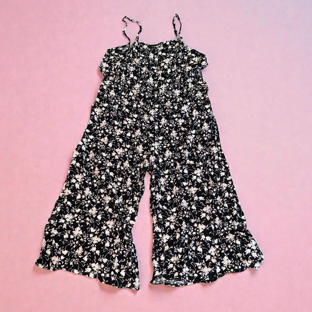 GAP Black and White Floral Romper Womens (XL)